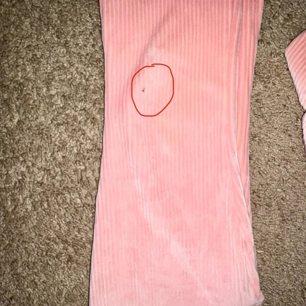 Btween girls size 8 Pink Velour soft hooded top and flare pants 2-set - Picture 4 of 6